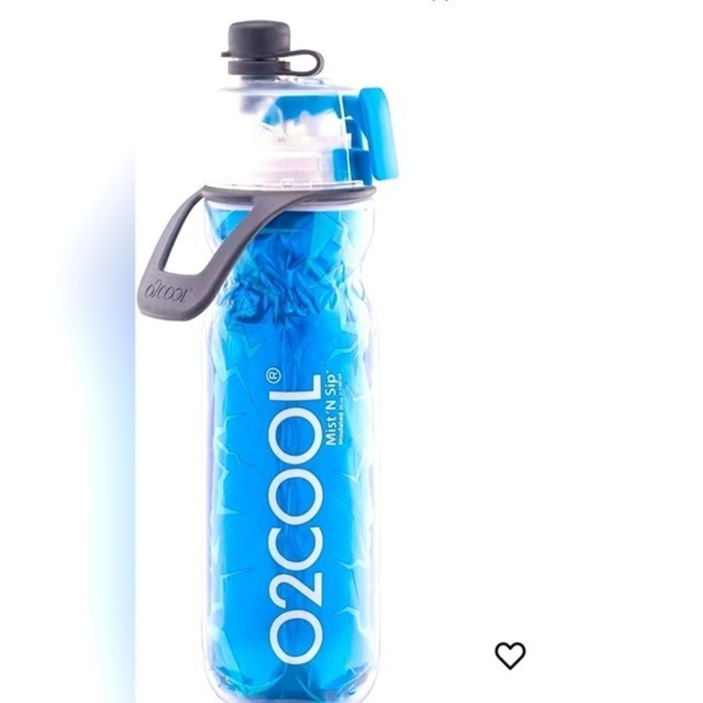 O2COOL Mist 'N Sip Misting 20oz Water Bottle 2-in-1 Mist And Sip new